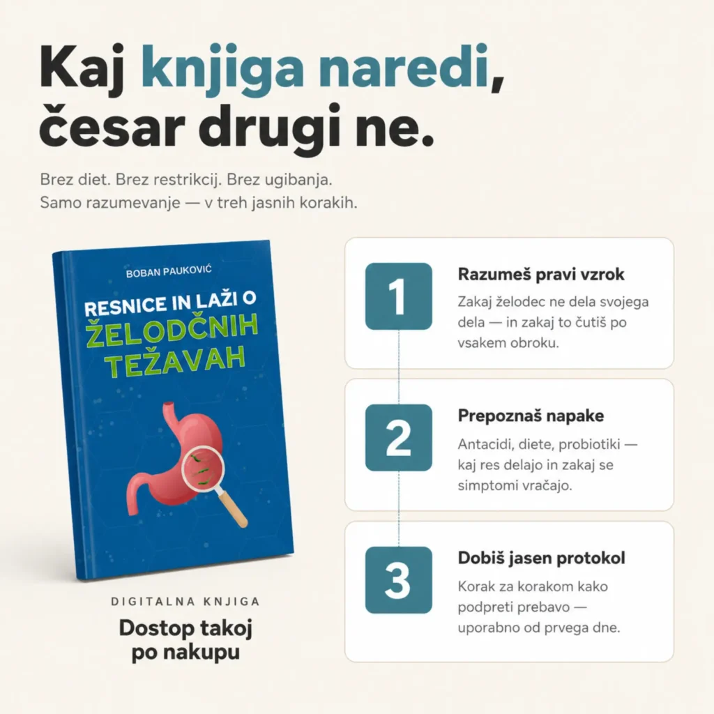 resnice in laži o želodčnih težavah